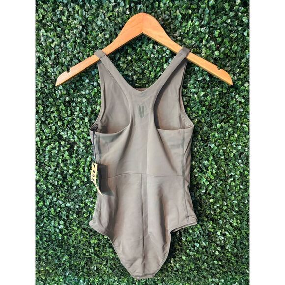 NWT NOBULL Women’s One Piece Swimsuit - X-Small - Olive Green - Picture 4 of 5